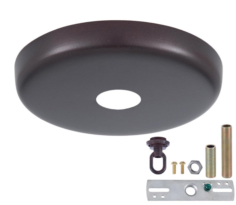 B&P LampÂ® Rounded Canopy Kit (Antique Bronze) - Image 3